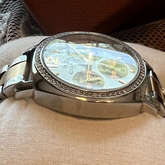 Coach Two-Tone Chronograph Boyfriend Watch - Picture 11 of 11